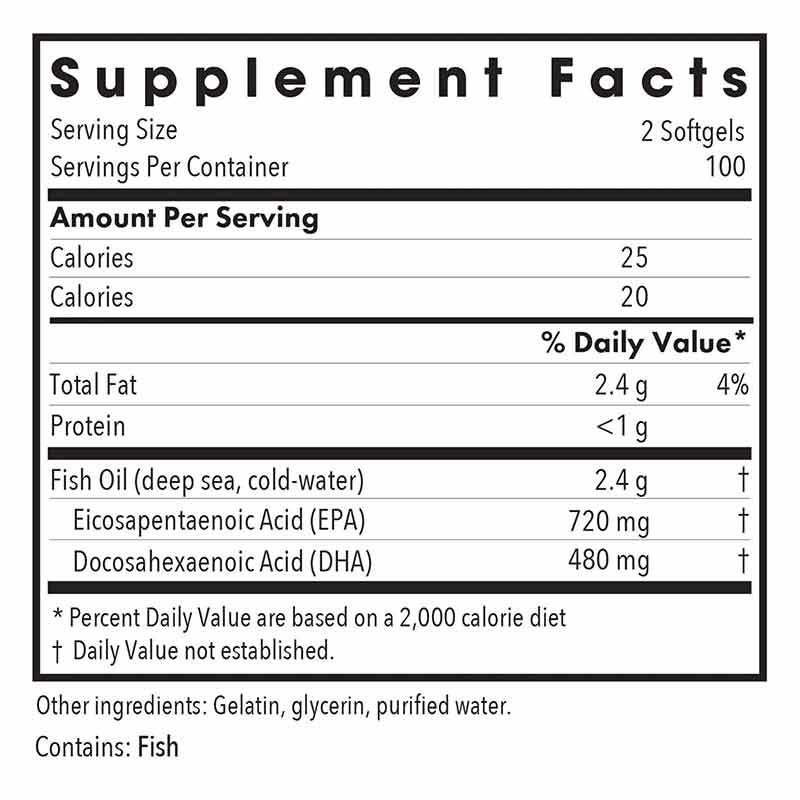Super EPA Fish Oil Concentrate, 60 Softgels, by Allergy Research Group, image #2