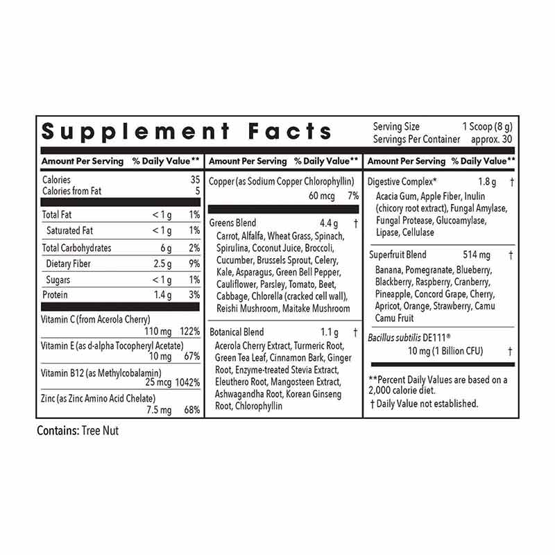 Super Greens, 8.45 Oz, by Allergy Research Group, image #2