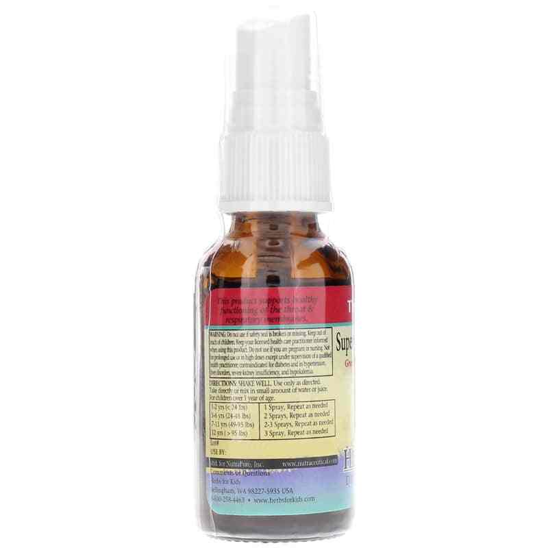 Super Kids Throat Spray in Natural Peppermint Flavor, by Herbs for Kids, image #3