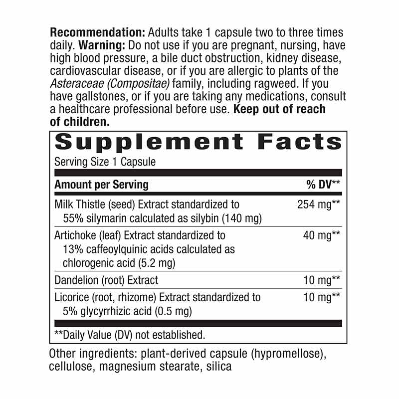 Super Milk Thistle, 120 Veg Capsules, by Natures Way, image #2