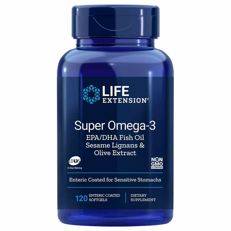 Super Omega-3 EPA/DHA with Sesame Lignans & Olive Extract, by Life Extension