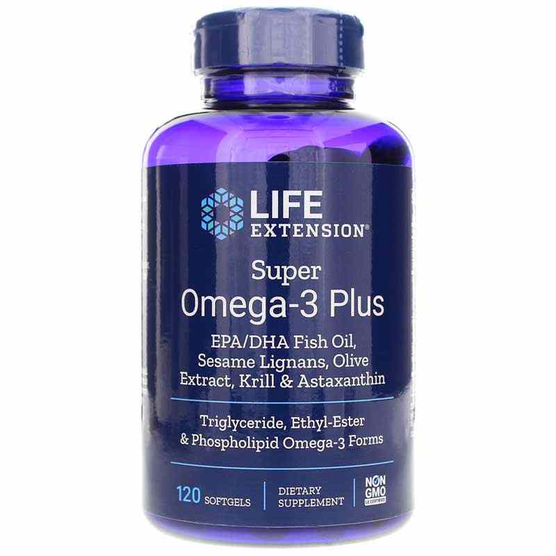 Super Omega-3 Plus EPA/DHA with Sesame Lignans, Olive Extract