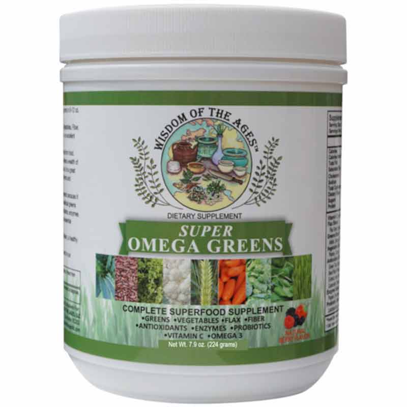 Super Omega Greens, 7.9 Oz, by Wisdom Of The Ages