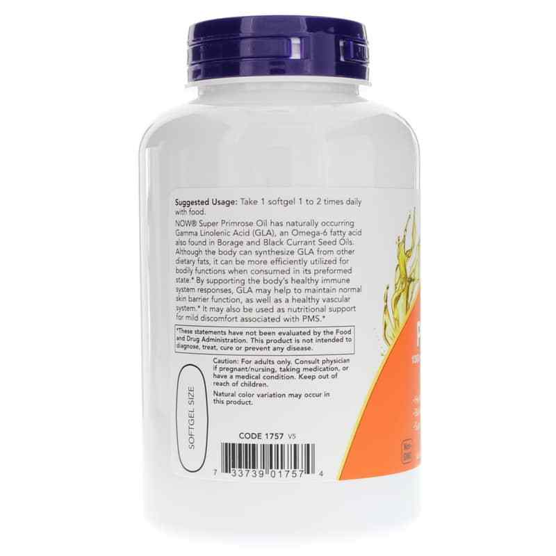 Super Primrose 1300 Mg, by NOW Foods, image #3