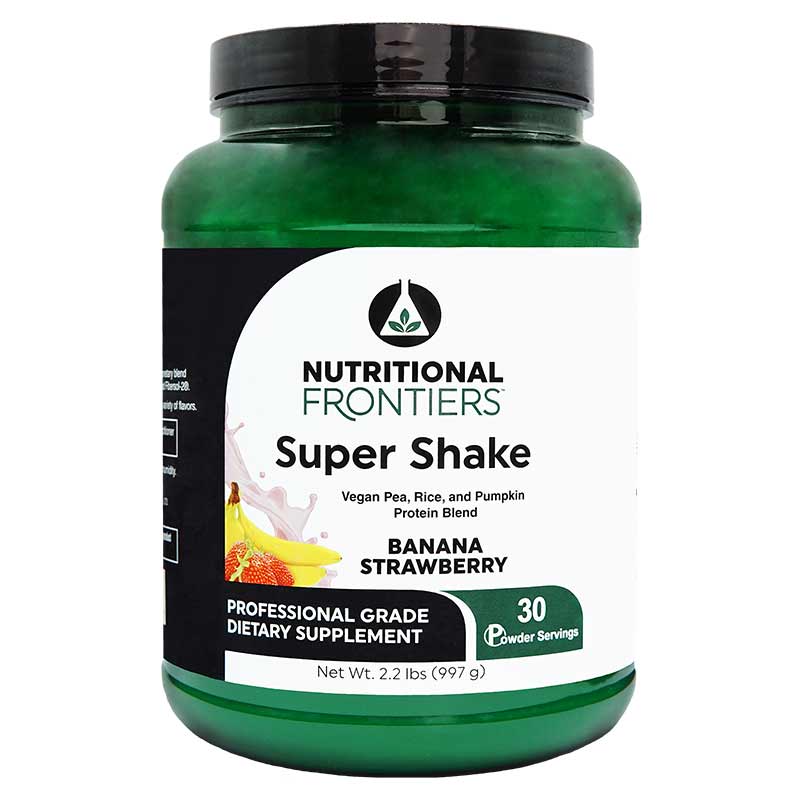 Super Shake Vegan, Banana Strawberry, by Nutritional Frontiers