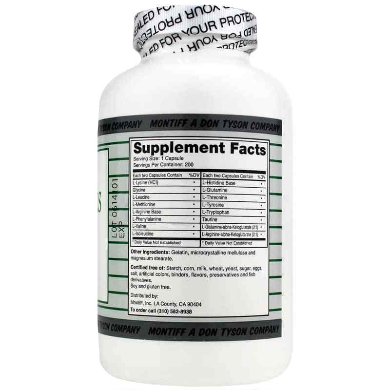 Super Sports Advanced Amino Acid Complex, 200 Capsules, by Montiff, image #2