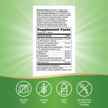 Supplement Facts label for liver support formula showing ingredients including milk thistle, artichoke, and turmeric, with ic