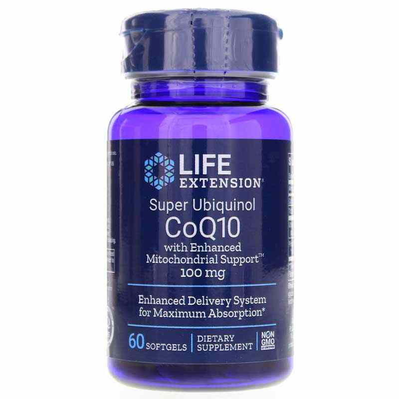 Super Ubiquinol CoQ10 100 Mg with Enhanced Mitochondrial Support, by Life Extension