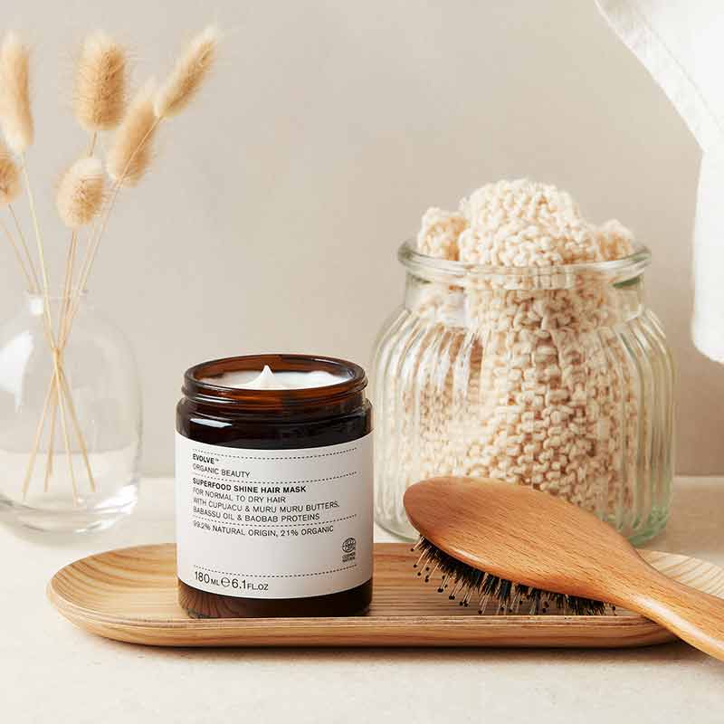 Superfood Shine Hair Mask, 6.1 Oz, by Evolve Organic Beauty, image #2