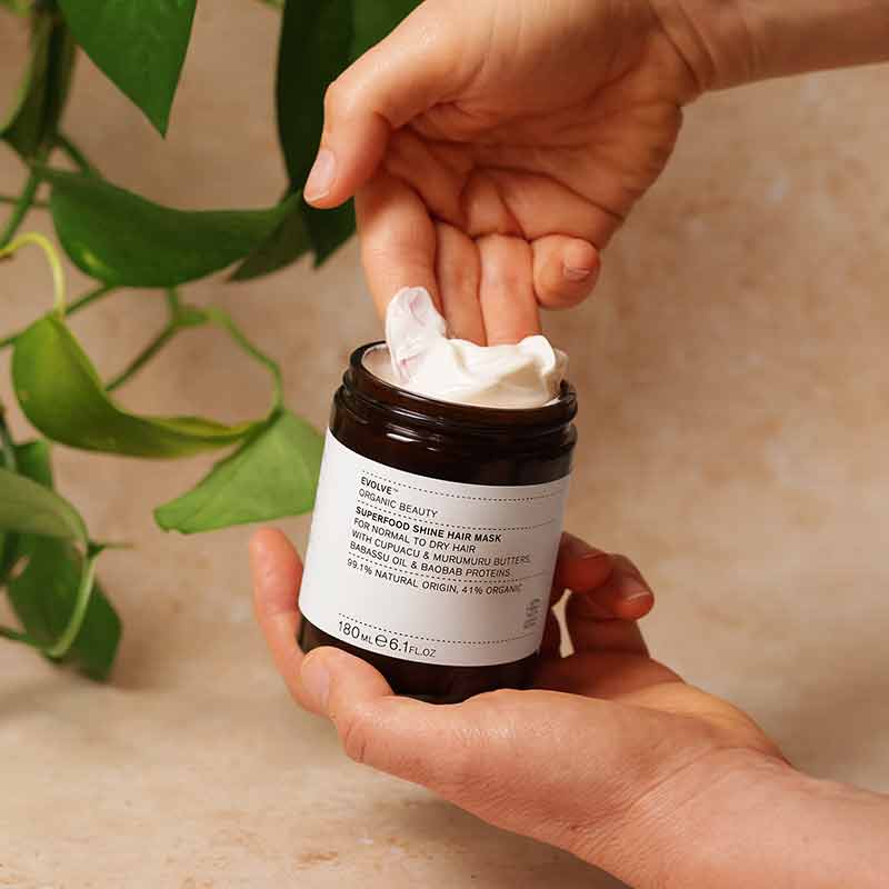 Superfood Shine Hair Mask, 6.1 Oz, by Evolve Organic Beauty, image #6
