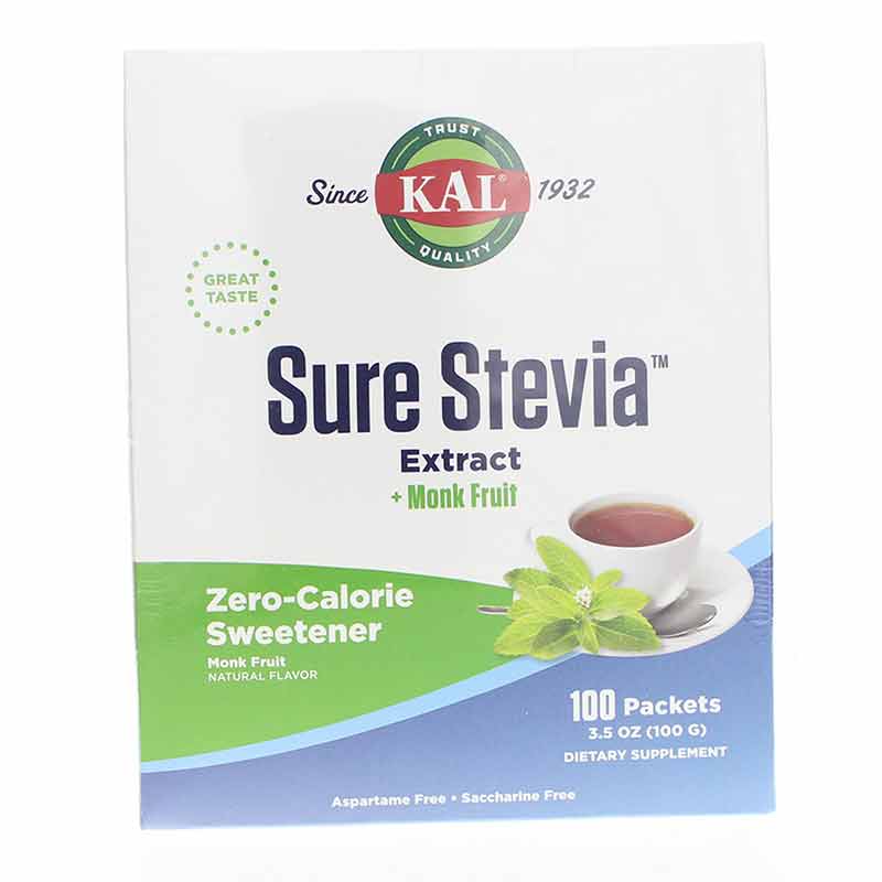 Sure Stevia Plus Monk Fruit Powder, by Kal