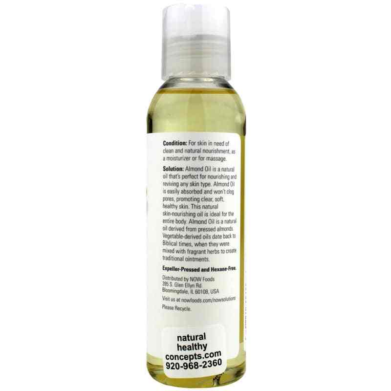 Sweet Almond Oil, 4 Oz, by NOW Foods, image #2