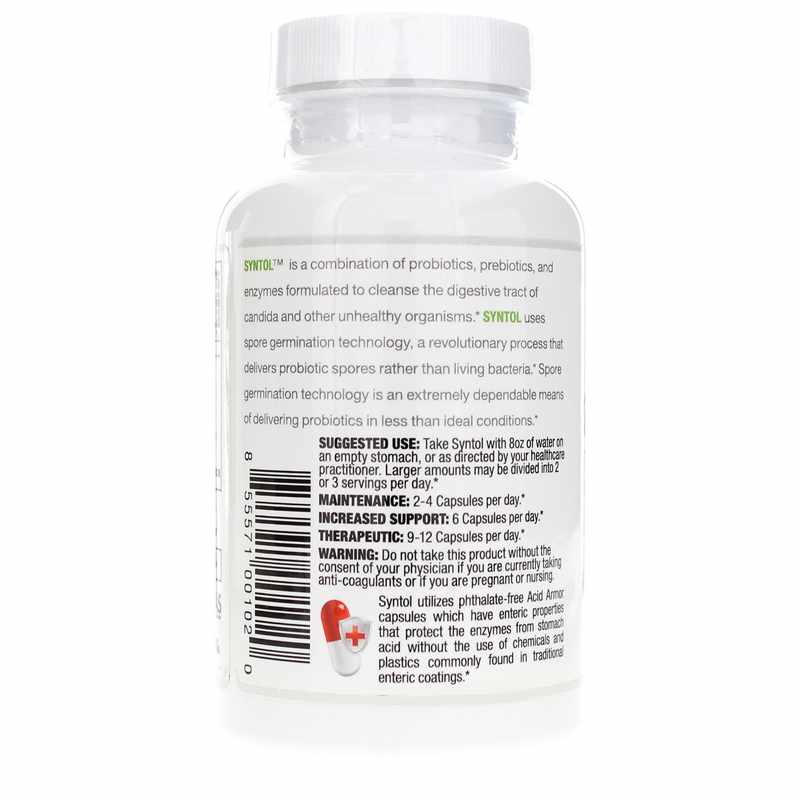Syntol Advanced Microflora Delivery, 180 Capsules, by Arthur Andrew Medical, image #3
