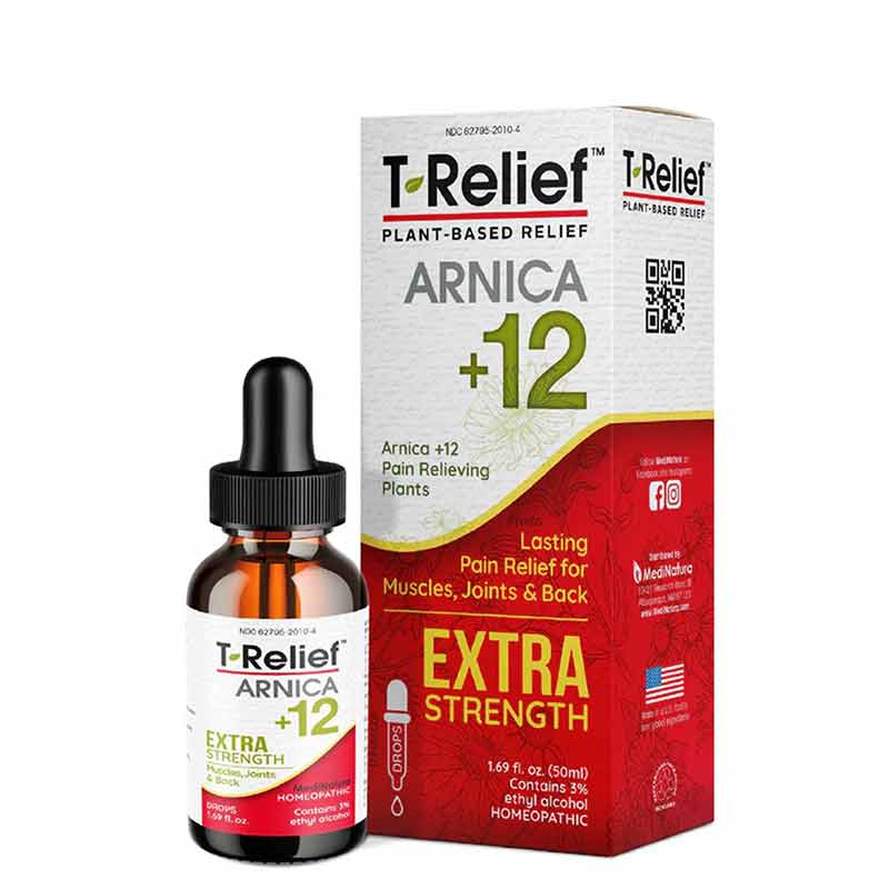 T-Relief Arnica +12 Extra Strength Pain Relief Oral Drops, by MediNatura