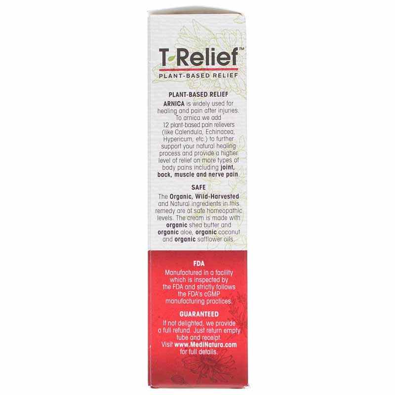 T-Relief Arnica +12 Pain Relief Cream, 2 Oz, by MediNatura, image #3
