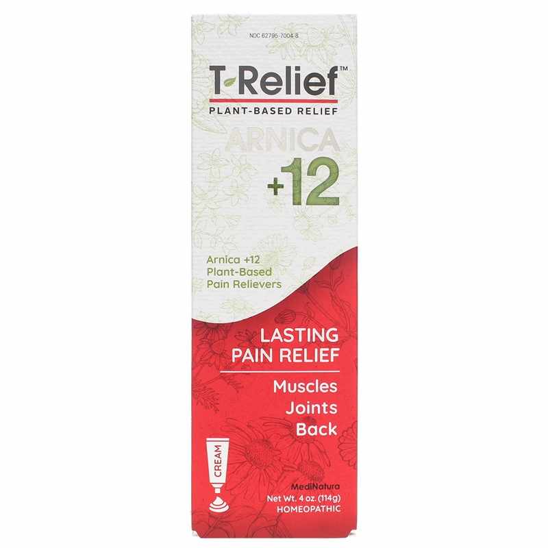 T-Relief Arnica +12 Pain Relief Cream, 4 Oz, by MediNatura
