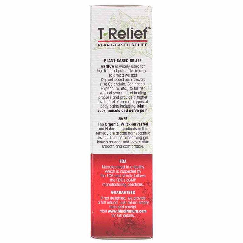 T-Relief Arnica +12 Pain Relief Gel, 2 Oz, by MediNatura, image #3