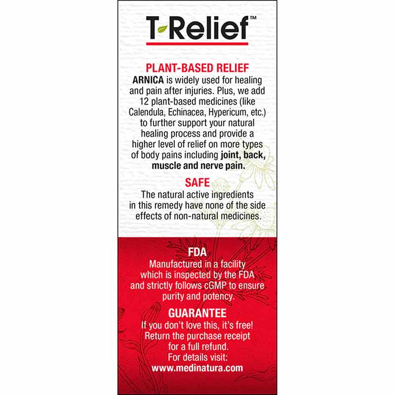 T-Relief Arnica +12 Pain Relief Tablets, by MediNatura, image #5