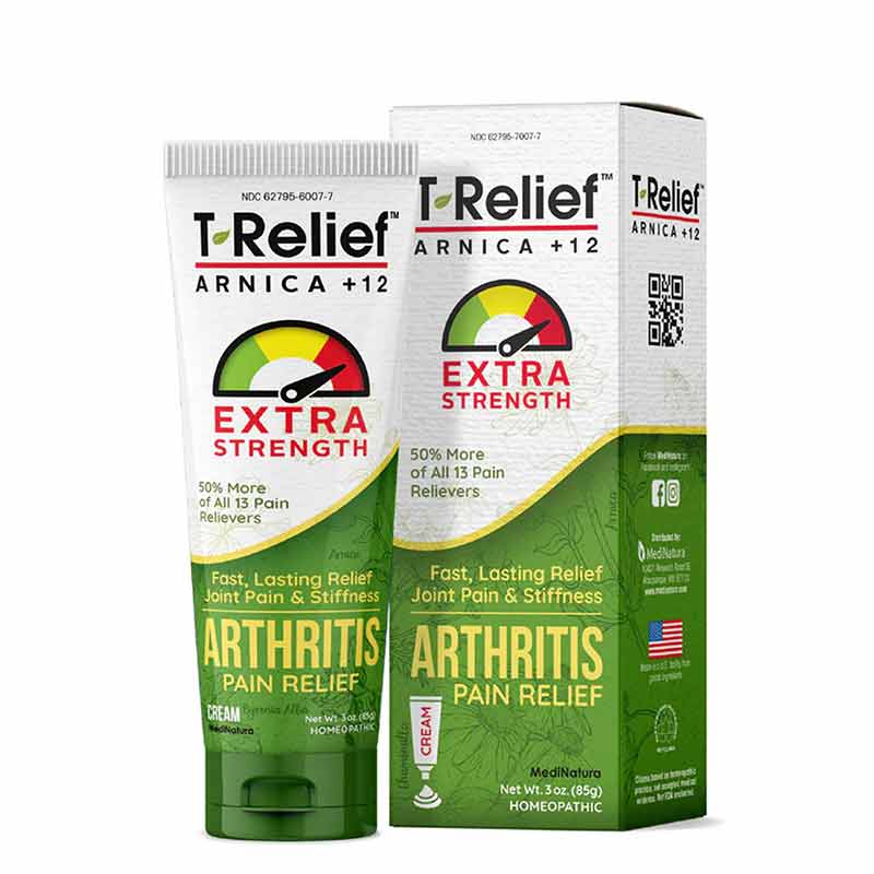 T-Relief Arnica +12 Extra Strength Arthritis Pain Relief Cream, by MediNatura