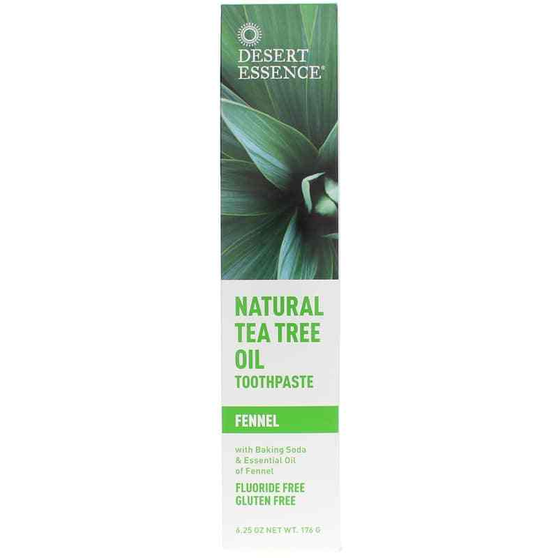 Tea Tree Oil Natural Toothpaste, Fennel, by Desert Essence