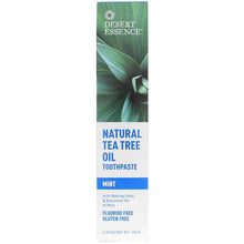 Tea Tree Oil Natural Toothpaste, Mint, by Desert Essence