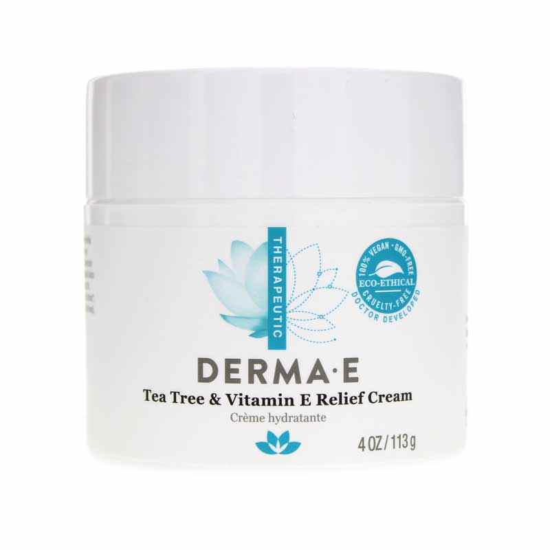 Tea Tree & Vitamin E Relief Cream, Derma E – Natural Healthy Concepts