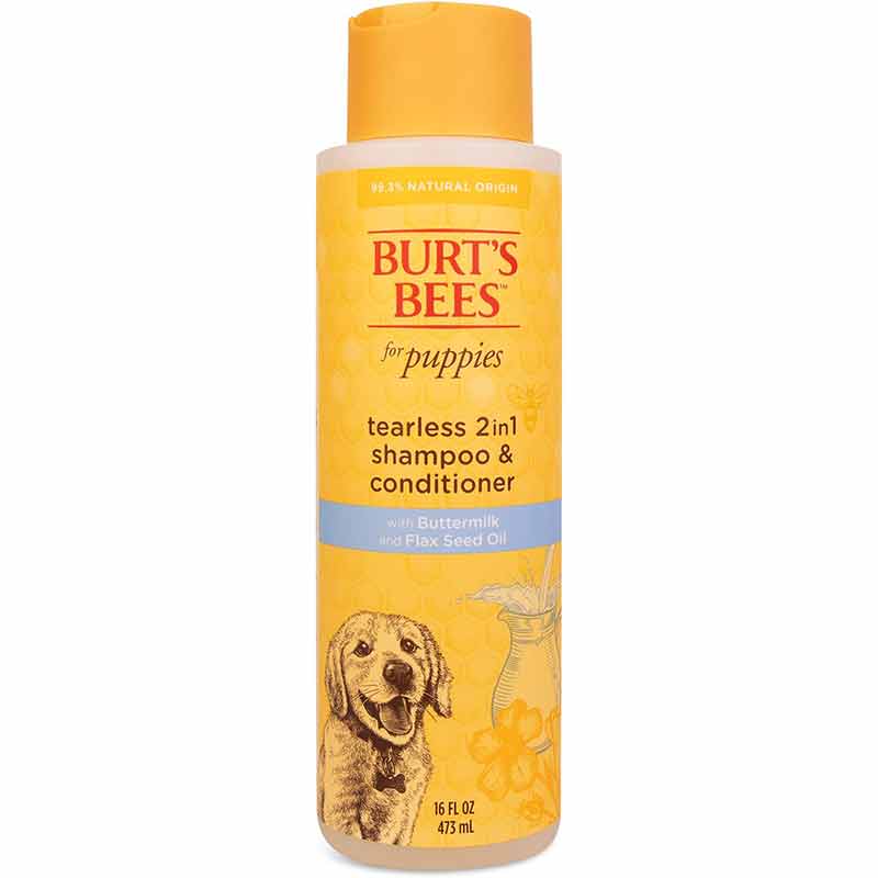 Tearless 2 in 1 Shampoo & Conditioner for Puppies, 16 Oz, by Burt's Bees Pets