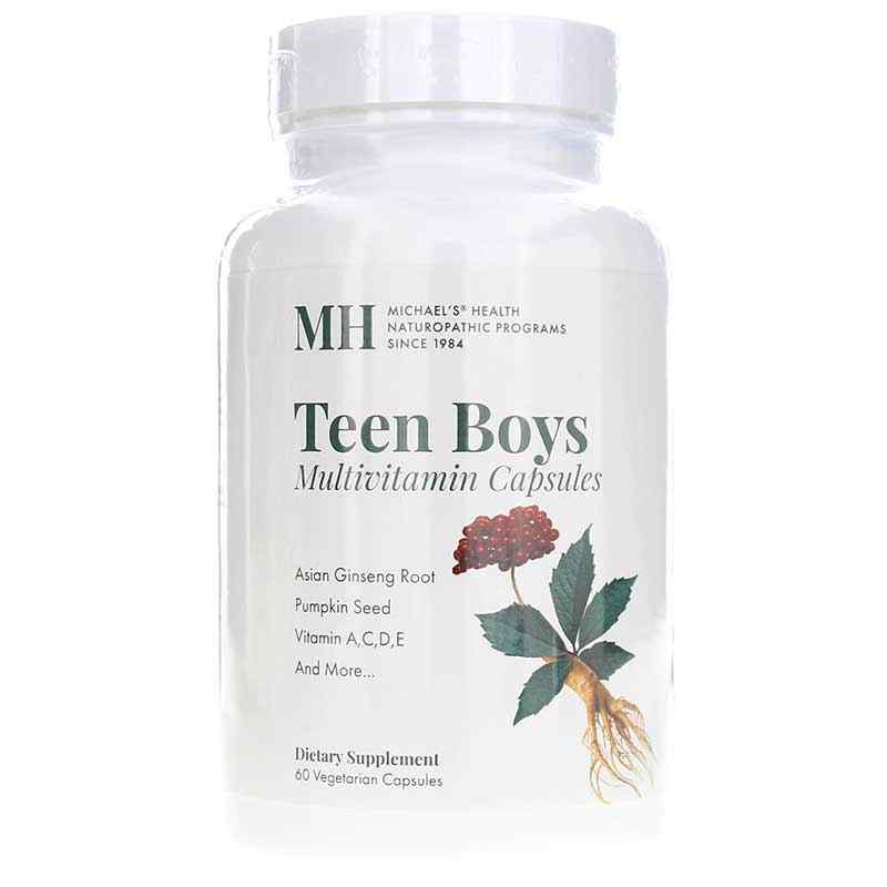 Teen Boys Multivitamin Capsules, 60 Veg Capsules, by Michael's Health