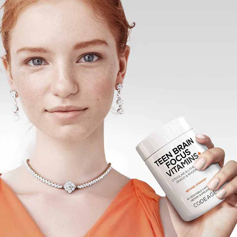 Teen Brain Focus Vitamins+, 60 Veg Capsules, by Codeage, image #2