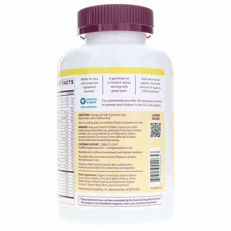 Teen Girl Formula Multi Flavor, 120 Gummies, by SmartyPants Vitamins, image #3