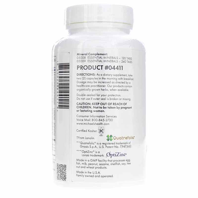 Teen Girls Multivitamin Capsules, 120 Veg Capsules, by Michael's Health, image #3