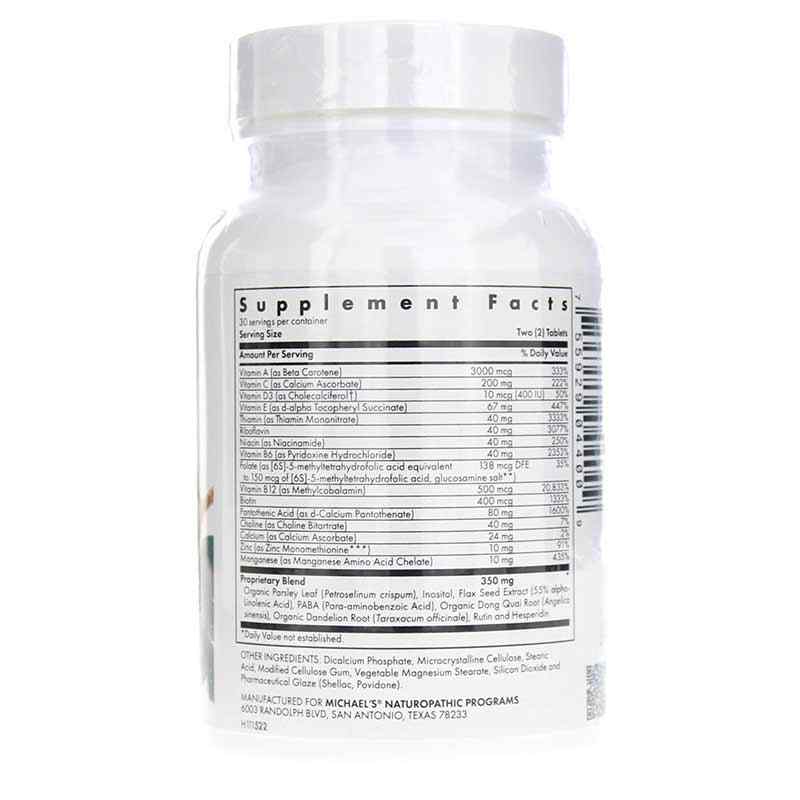 Teen Girls Multivitamin Tablets, 60 Veg Tablets, by Michael's Health, image #2