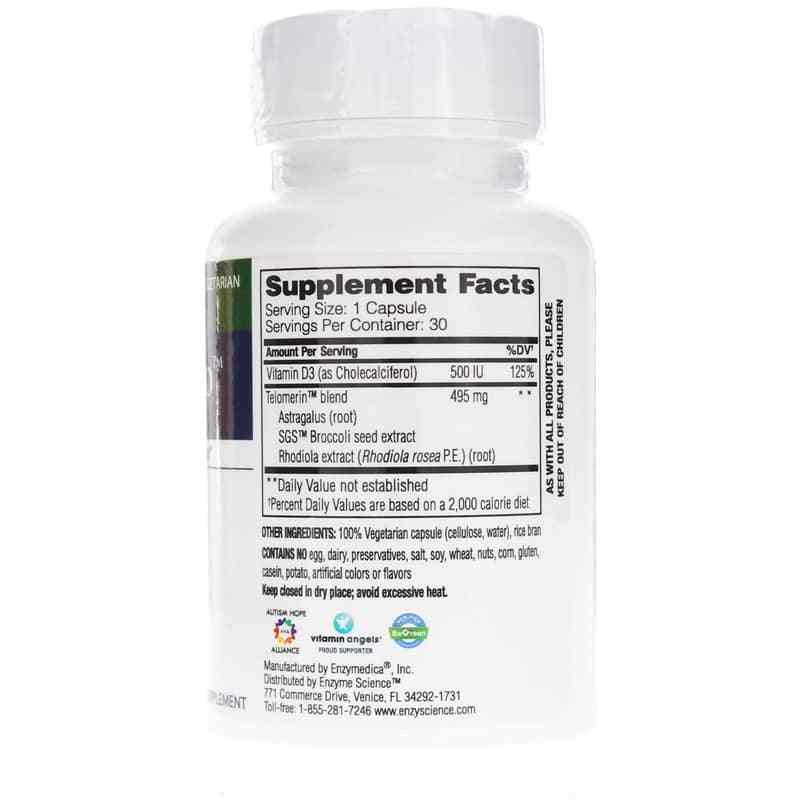 Telomere Pro, 30 Capsules, by Enzyme Science, image #2