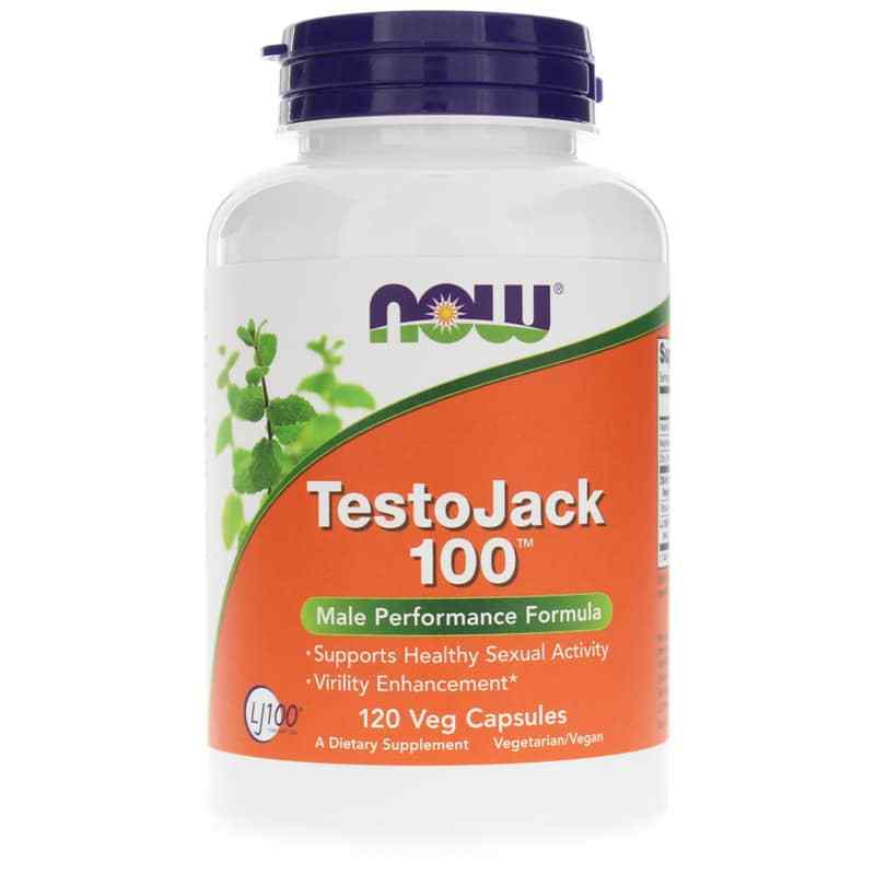 TestoJack 100, 120 Veg Capsules, by NOW Foods