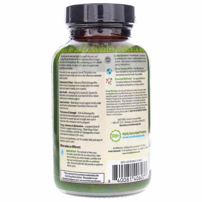 Testosterone UP Men Over 40, by Irwin Naturals, image #3