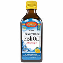 The Very Finest Fish Oil Liquid 1600 Mg Omega-3s, Lemon, 16.9 Oz, by Carlson Labs