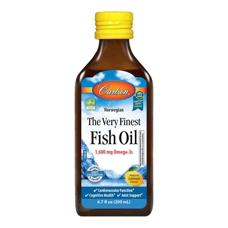 The Very Finest Fish Oil Liquid 1600 Mg Omega-3s, by Carlson Labs