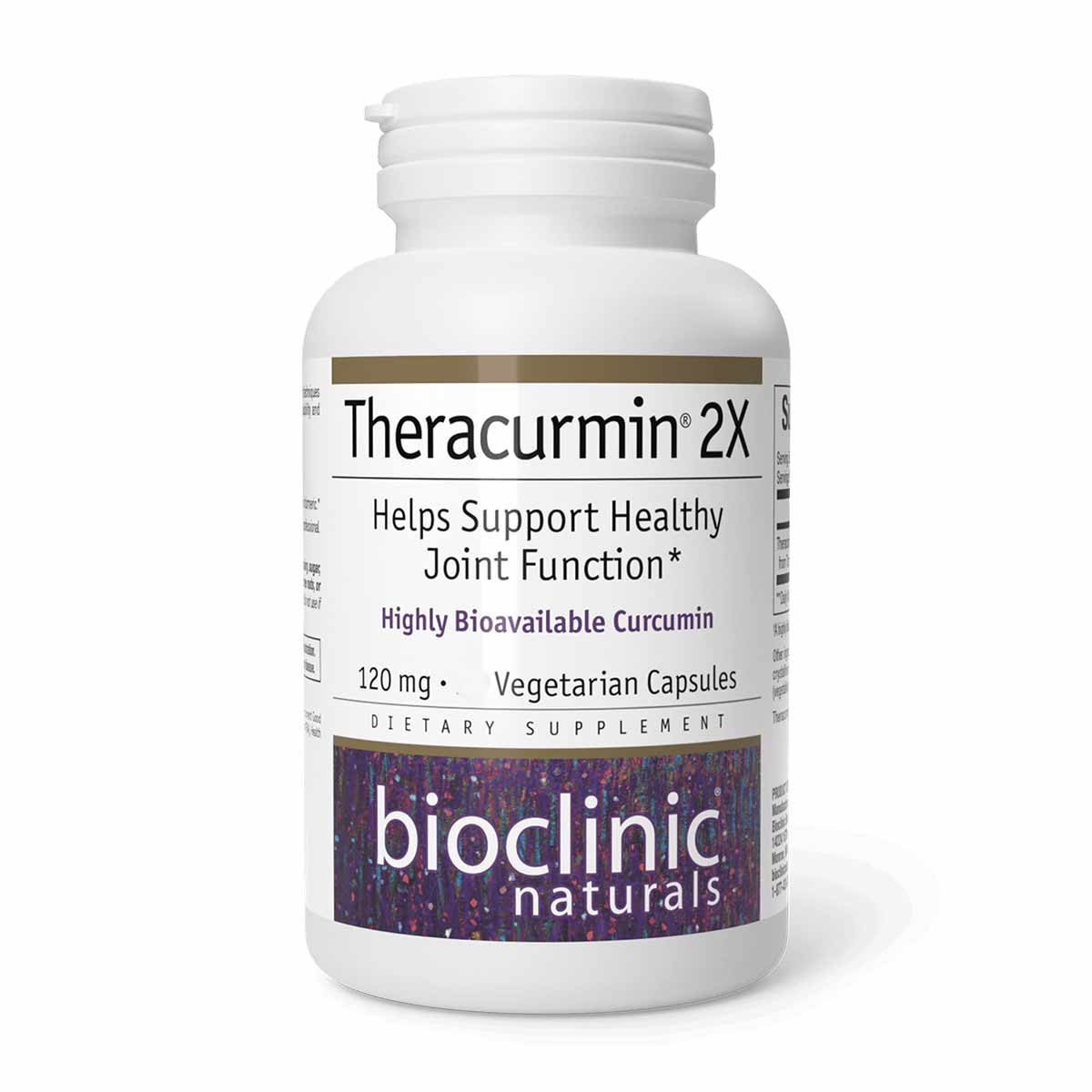 Theracurmin 2X 120 Mg, 75 Veg Capsules, by Bioclinic Naturals