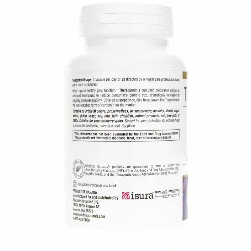 Theracurmin 2X 120 Mg, by Bioclinic Naturals, image #3