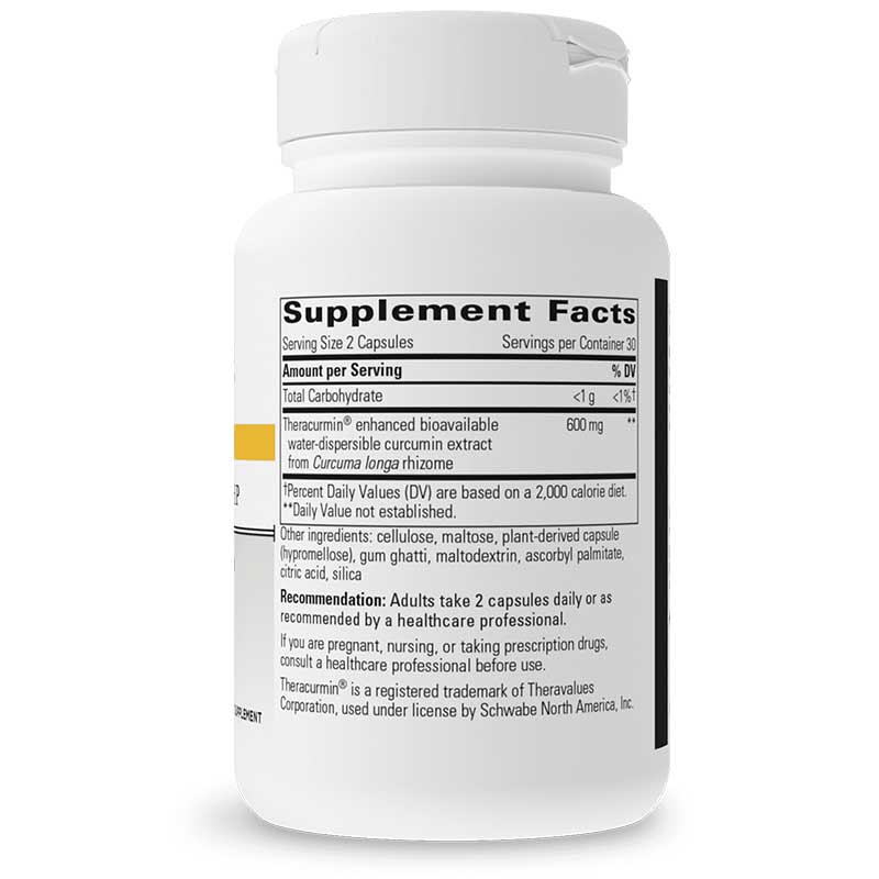 Theracurmin HP Bioavailable Curcumin, 60 Veg Capsules, by Integrative Therapeutics, image #3