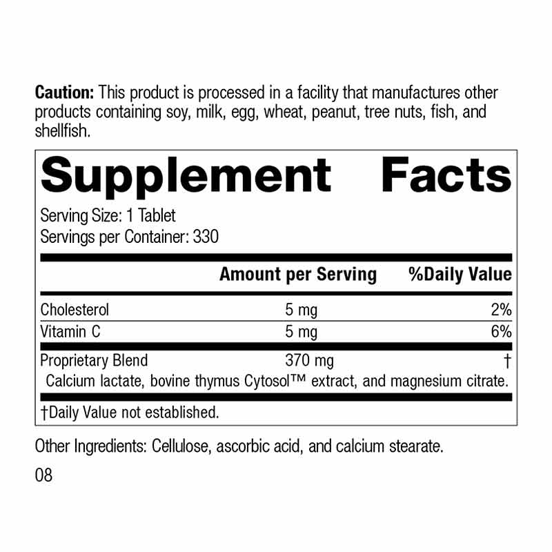 Thymex, 330 Tablets, by Standard Process, image #2