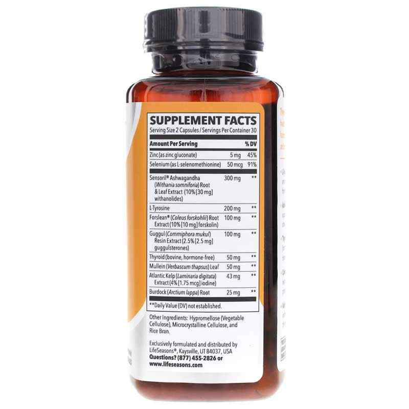 Thyro-T, 60 Veg Capsules, by LifeSeasons, image #2