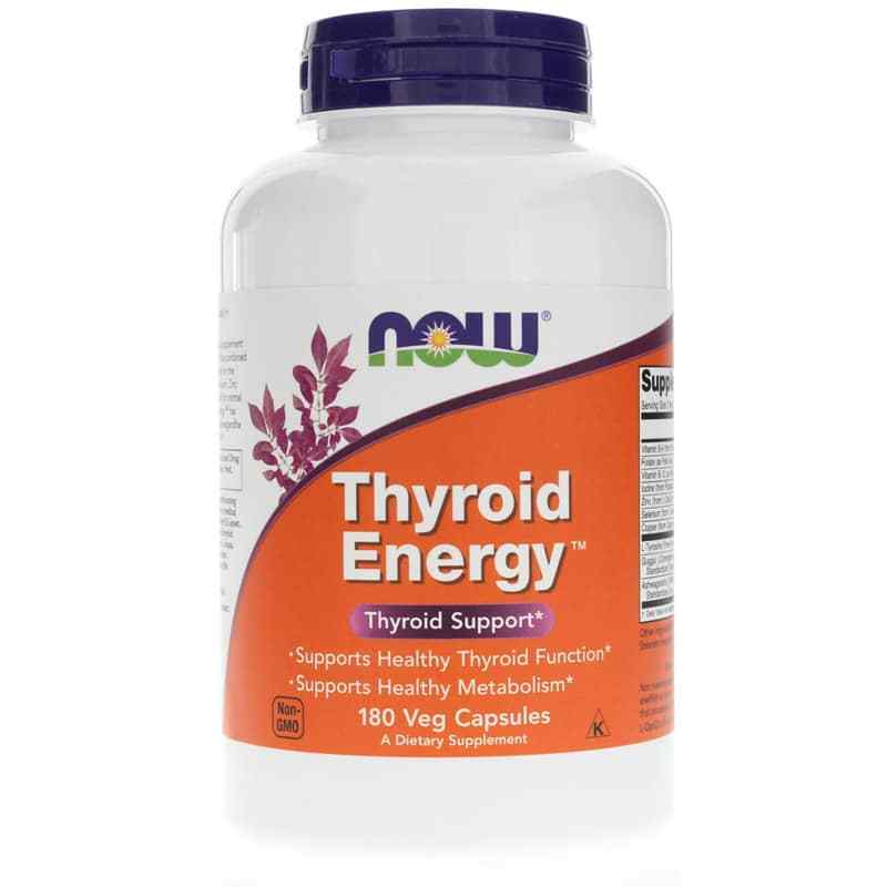 Thyroid Energy, 180 Veg Capsules, by NOW Foods