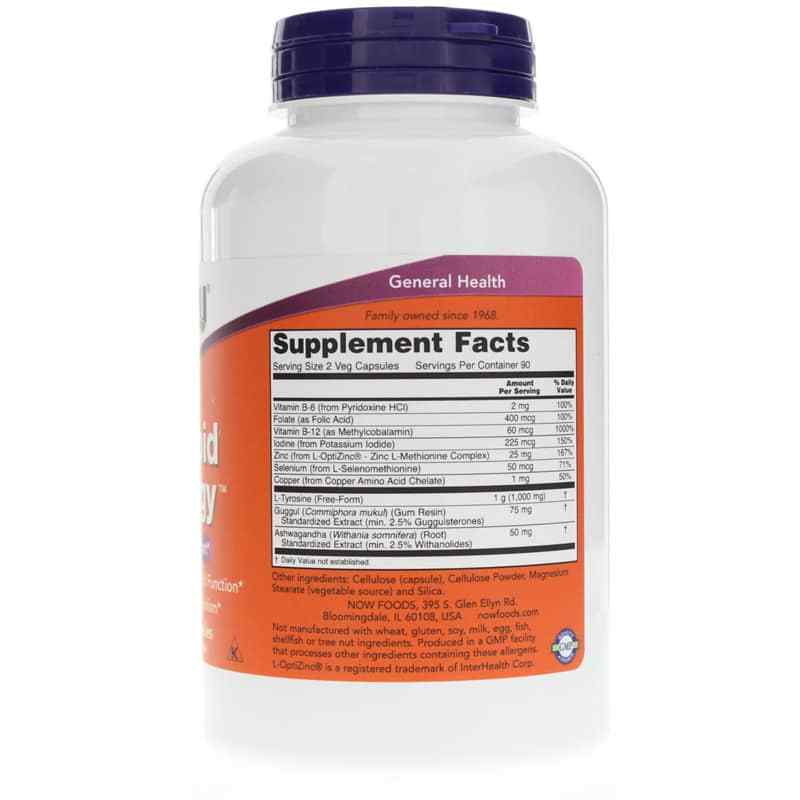 Thyroid Energy, 180 Veg Capsules, by NOW Foods, image #2
