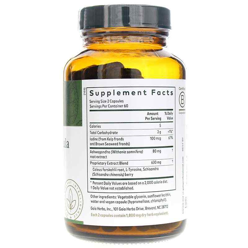 Thyroid Formula, 120 Liquid Phyto Caps, by Gaia Professional Solutions, image #2