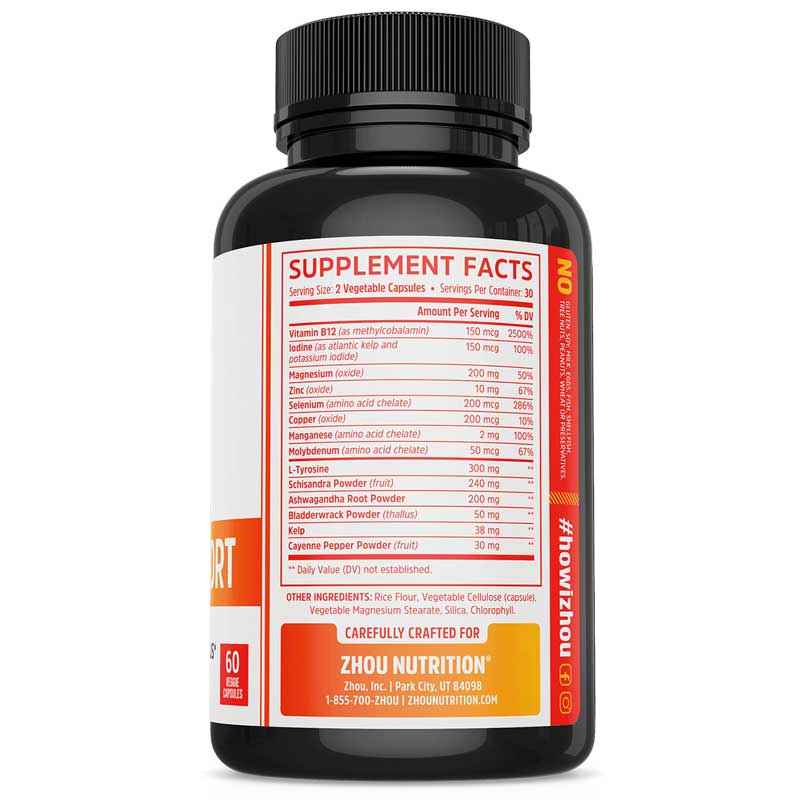 Thyroid Support with Iodine, by Zhou Nutrition, image #2