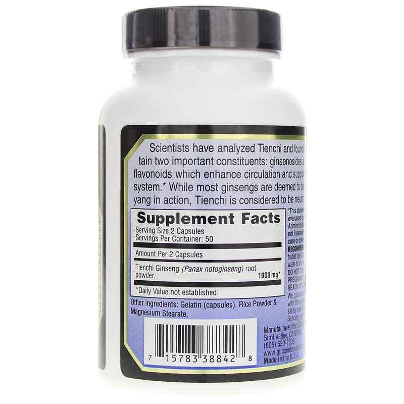 Tienchi Ginseng, 100 Capsules, by Imperial Elixir, image #2