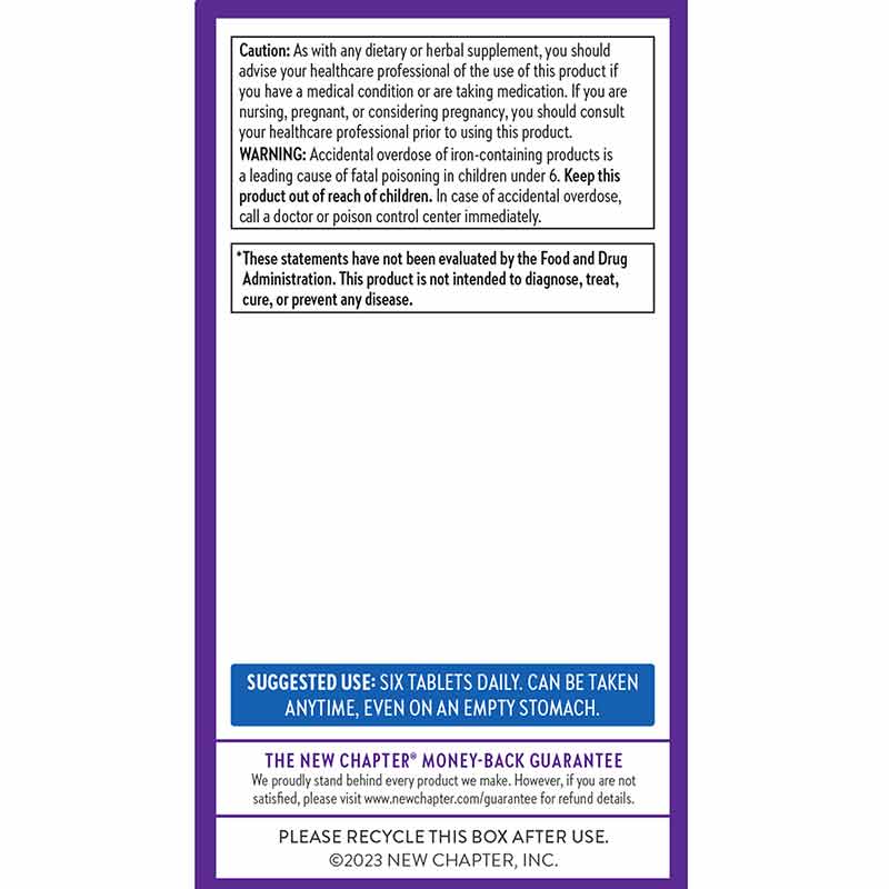 Tiny Tabs Whole-Food Multivitamin, 192 Tablets, by New Chapter, image #3