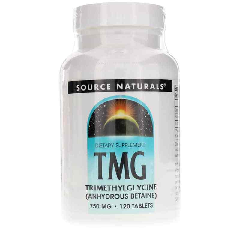 TMG Trimethylglycine 750 Mg, 120 Tablets, by Source Naturals