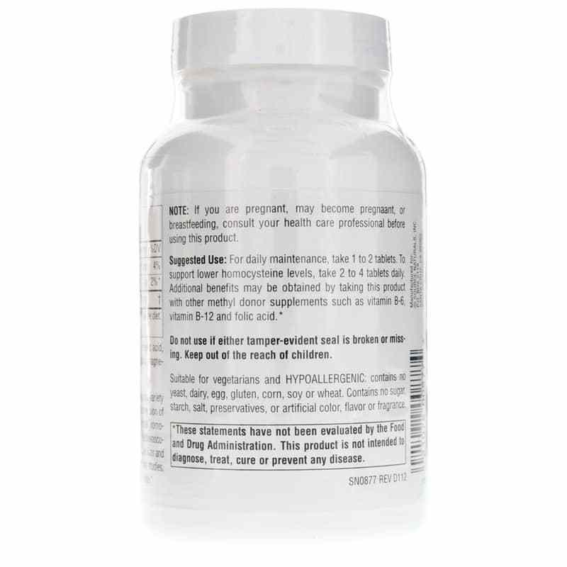 TMG Trimethylglycine 750 Mg, 120 Tablets, by Source Naturals, image #3